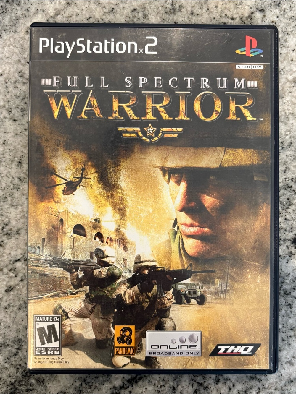 Full Spectrum Warrior (Sony Playstation 2, 2005) PS2 No Manual